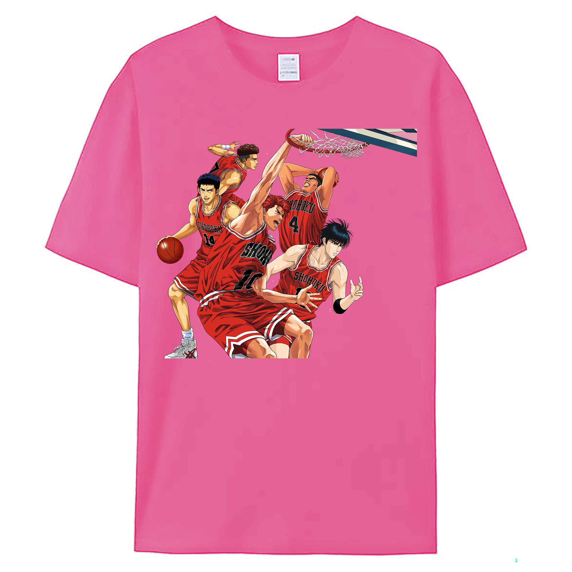 （画像用） SLAM DUNK／スラムダンク レディースカジュアルプリントTシャツ（綿100％）